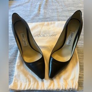 Jimmy Choo Romy Black Leather high heels